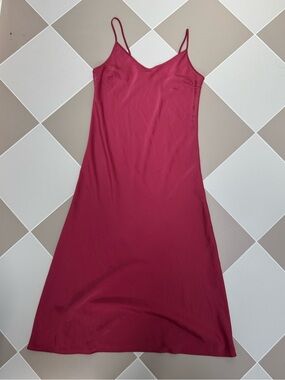 Uniqlo Fuchsia Slip Dress with Spaghetti Straps